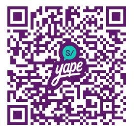 Código QR de Yape para colaborar con Misión Caritas Felices